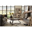 Hooker Furniture Hill Country Luckenbach Metal and Stone End Table