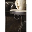Hooker Furniture Hill Country Luckenbach Metal and Stone End Table
