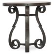 Hooker Furniture Hill Country Luckenbach Metal and Stone End Table
