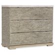 Amani Three Drawer Accent Chest in Beige Wood Finish