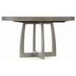 Affinity 48 Inch Round Pedestal Dining Table in Gray Wood Finish by Hooker