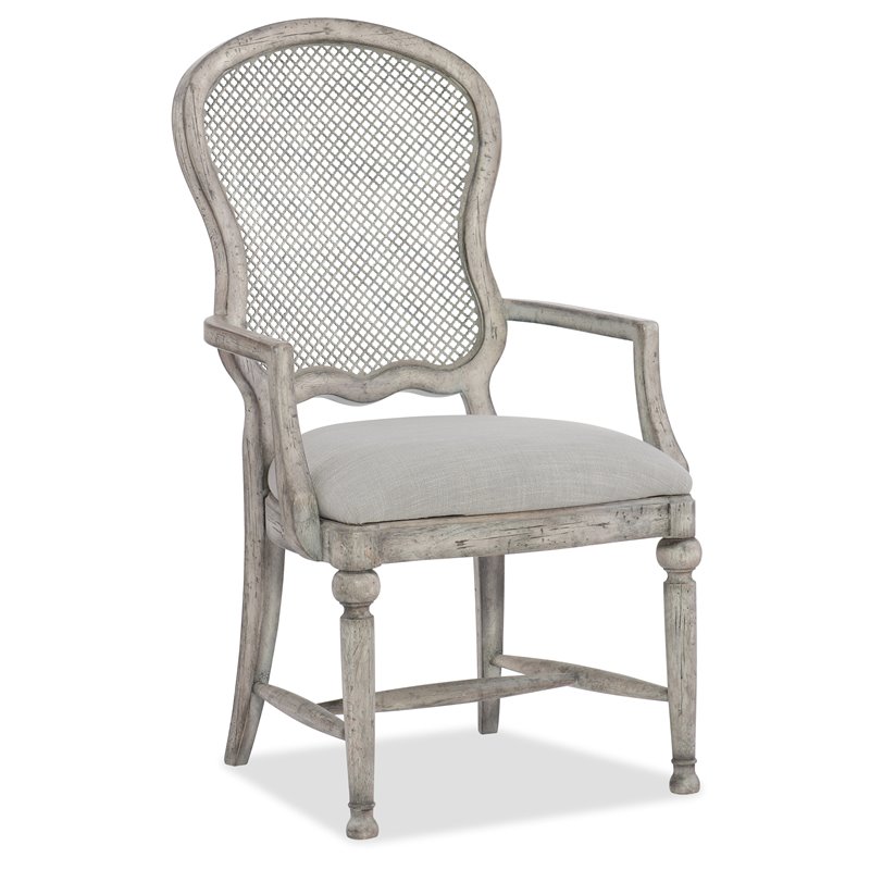 Hooker Furniture Boheme Gaston Metal Back Arm Chair