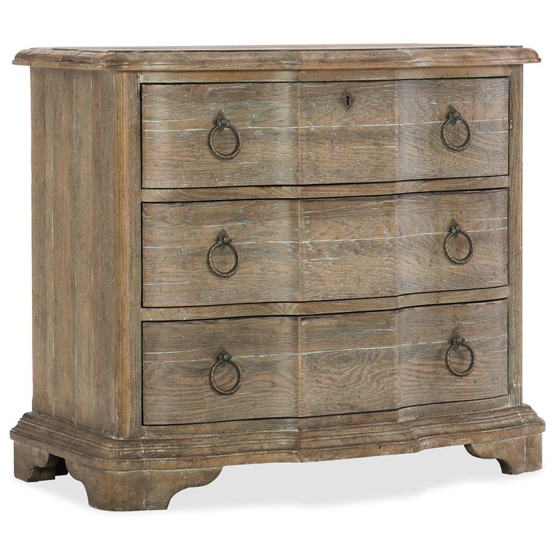 Hooker Furniture Bedroom Boheme Bastogne Three-Drawer Nightstand
