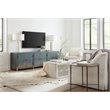 Boheme Salvator Wood Media Console in Distressed Blue by Hooker Furniture