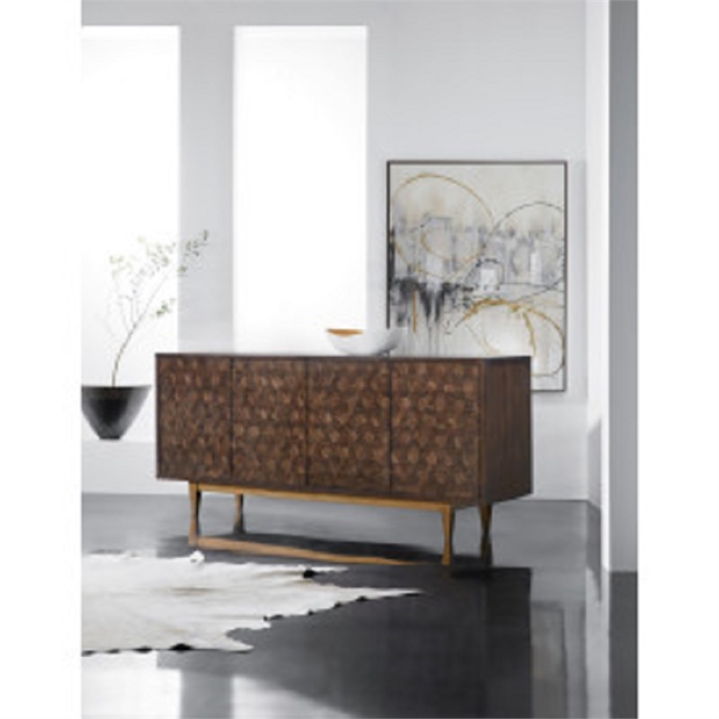 Hooker Furniture Living Room Melange Alpine Four-Door Credenza