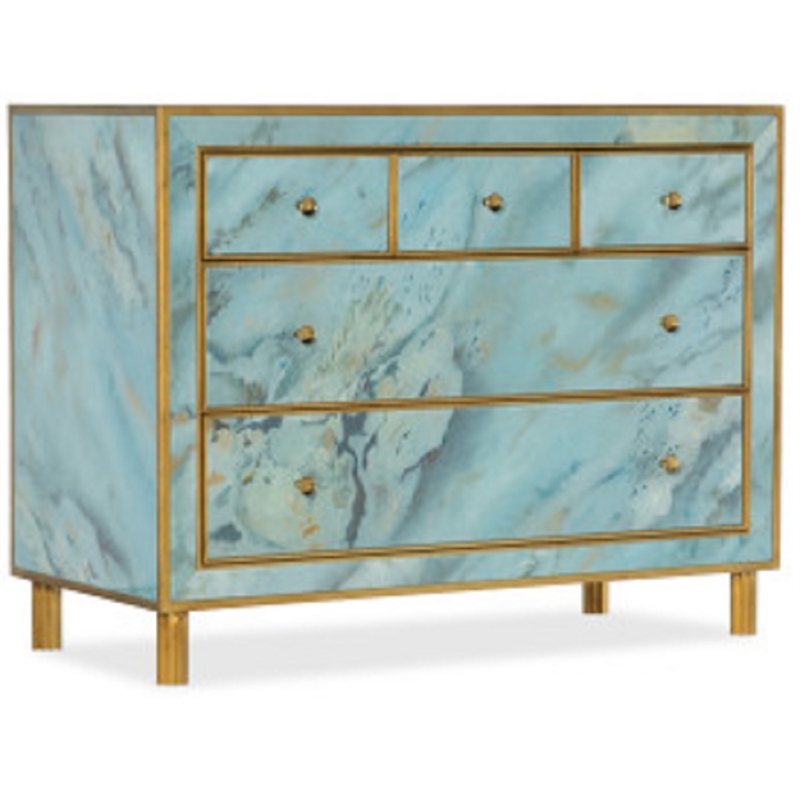 Hooker Furniture Living Room Melange Sorrell Five-Drawer Chest