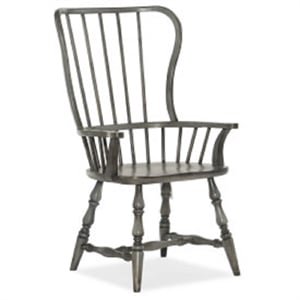 Hooker Furniture Dining Room Ciao Bella Spindle Back Arm Chair