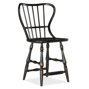 Hooker Furniture Dining Room Ciao Bella Spindle Back Counter Stool-Black