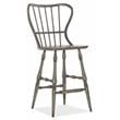 Hooker Furniture Dining Room Ciao Bella Spindle Back Bar Stool-Speckled Gray