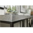 Hooker Furniture Living Room Ciao Bella Metal and Faux Concrete Console Table