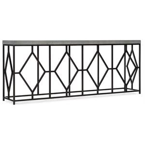 hooker furniture living room ciao bella metal and faux concrete console table
