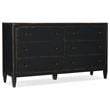 Ciao Bella 6 Drawer Wood Dresser in Distressed Black Finish by Hooker Furniture