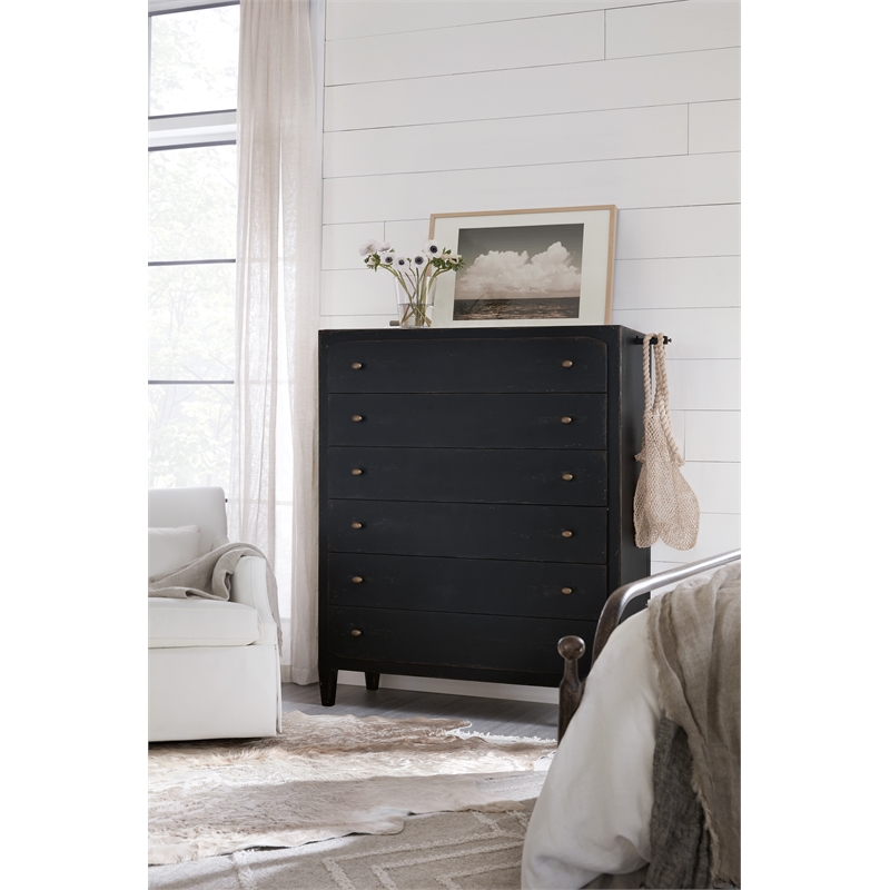 Hooker Furniture Bedroom Ciao Bella Six-Drawer Chest- Black