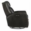 Hooker Furniture Declan Power Swivel Glider Recliner in Dark Brown Leather