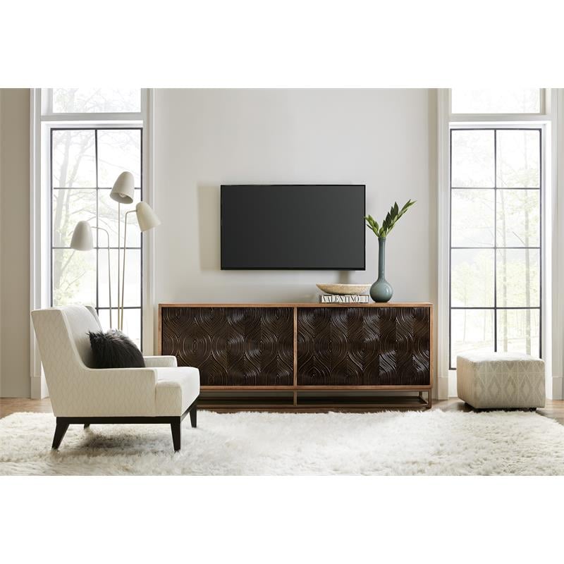 Hooker Furniture Home Entertainment Swirl Door Entertainment Console