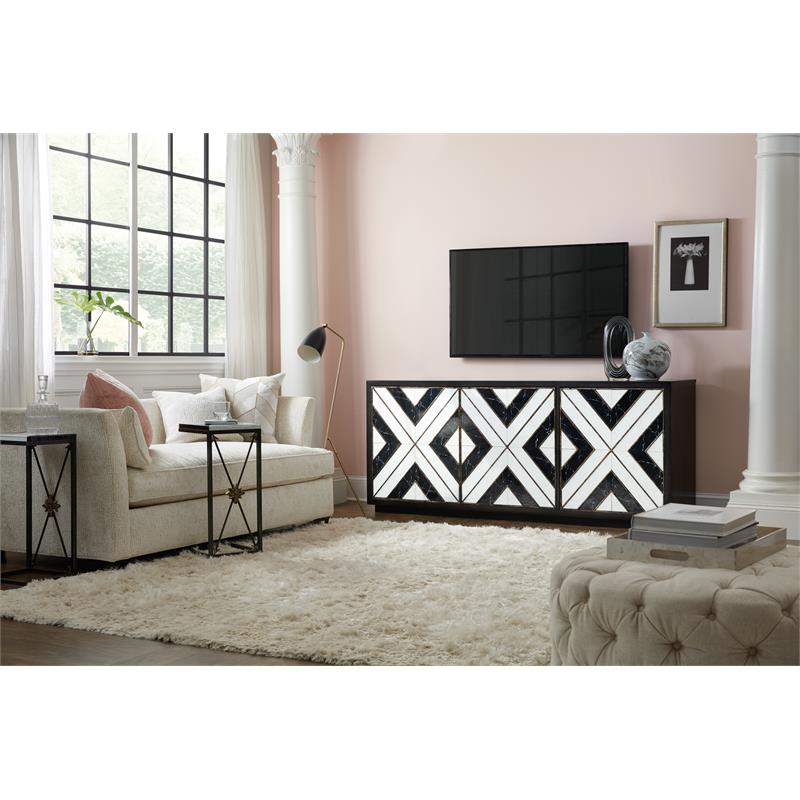 Hooker Furniture Sanctuary Noir Et Blanc Entertainment Console