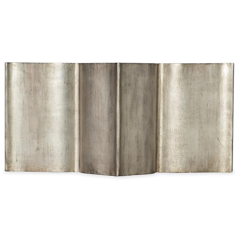 Sanctuary C Est La Vie Painted Glass Cocktail Table in Silver by Hooker