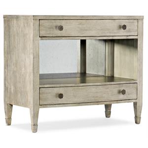hooker furniture bedroom sanctuary gemme two drawer nightstand