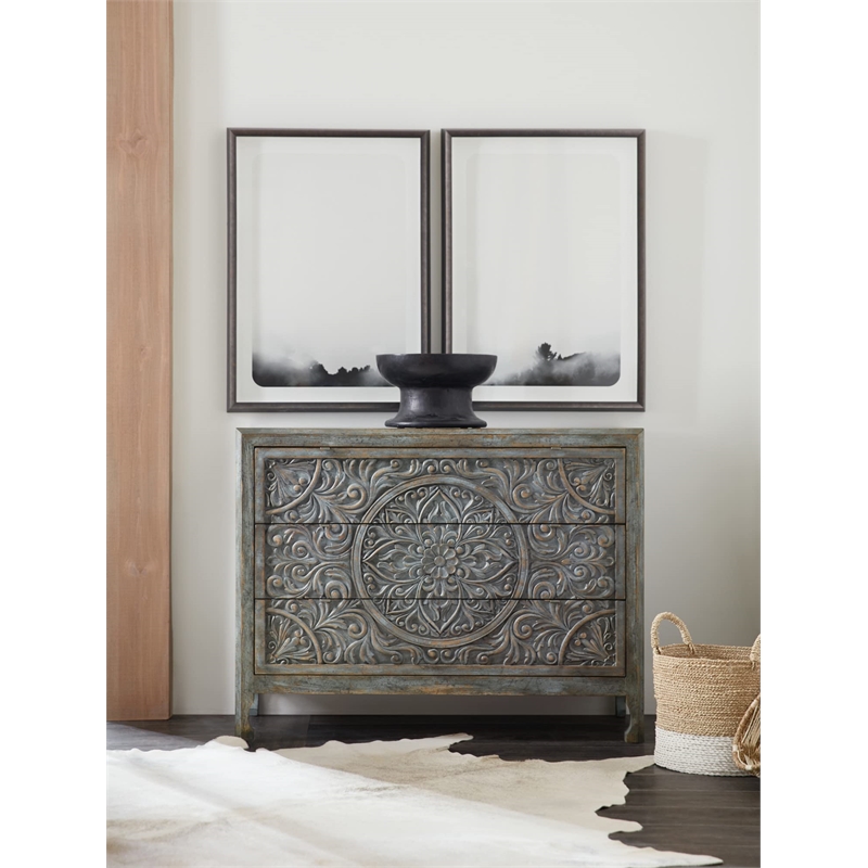 Hooker Furniture Living Room La Grange Lockhart Three-Drawer Accent Chest
