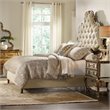 Hooker Furniture Bedroom Sanctuary Fabric Tufted California King Bed in Bling