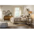 Hooker Furniture Bedroom Sanctuary Fabric Tufted California King Bed in Bling
