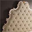 Hooker Furniture Bedroom Sanctuary Fabric Tufted California King Bed in Bling