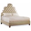 Hooker Furniture Bedroom Sanctuary Fabric Tufted California King Bed in Bling