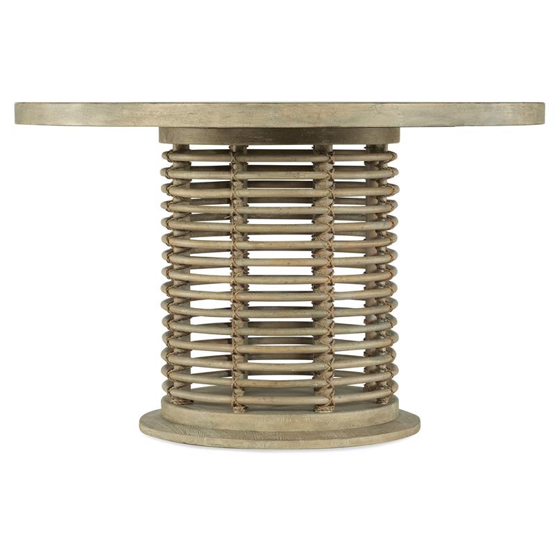 Hooker Furniture Dining Room Surfrider 48in Rattan Round Dining Table
