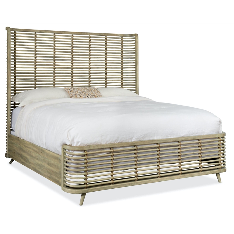 Hooker Furniture Bedroom Surfrider Queen Rattan Bed