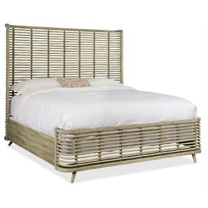 hooker furniture surfrider coastal california king rattan bed with jute rope