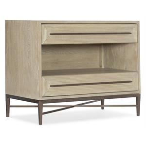hooker furniture bedroom cascade two-drawer nightstand