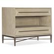 Cascade Two-Drawer Wood Nightstand with Open Shelf in Beige by Hooker Furniture