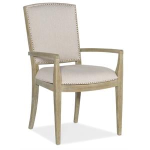 Hooker Furniture Dining Room Surfrider Carved Back Arm Chair