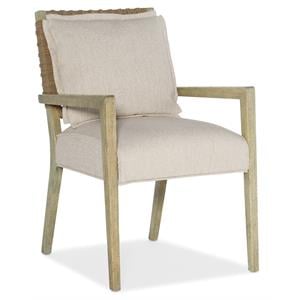 Hooker Furniture Dining Room Surfrider Woven Back Arm Chair