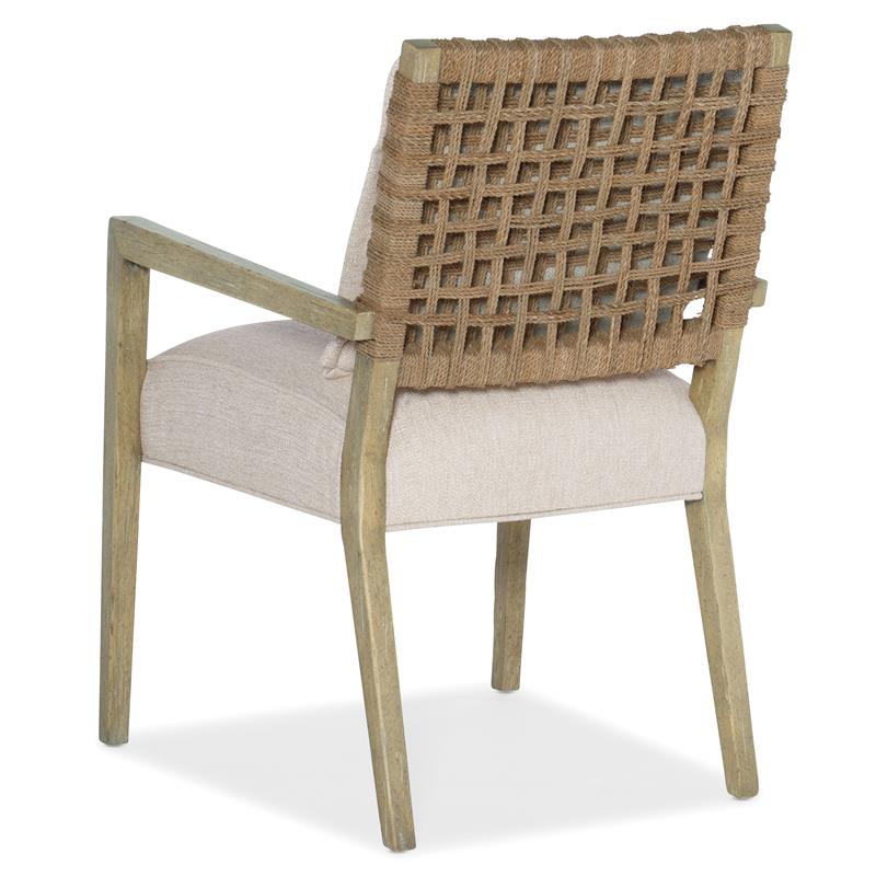 Hooker Furniture Dining Room Surfrider Woven Back Arm Chair