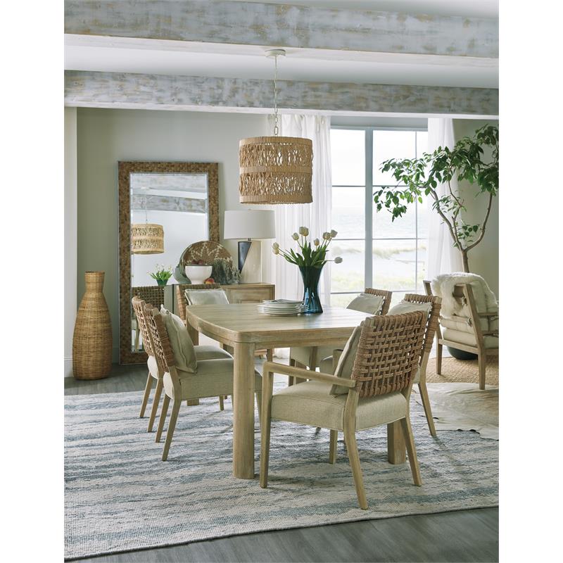Hooker Furniture Dining Room Surfrider Woven Back Arm Chair