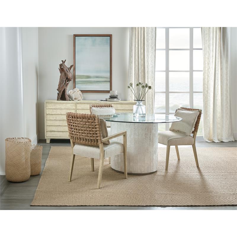 Hooker Furniture Dining Room Surfrider Woven Back Side Chair