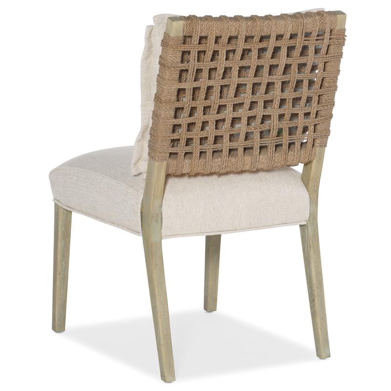 Hooker Furniture Dining Room Surfrider Woven Back Side Chair
