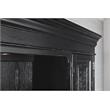 Hooker Furniture Bristowe Pecan Veneers Office Credenza Hutch in Tuxedo Black