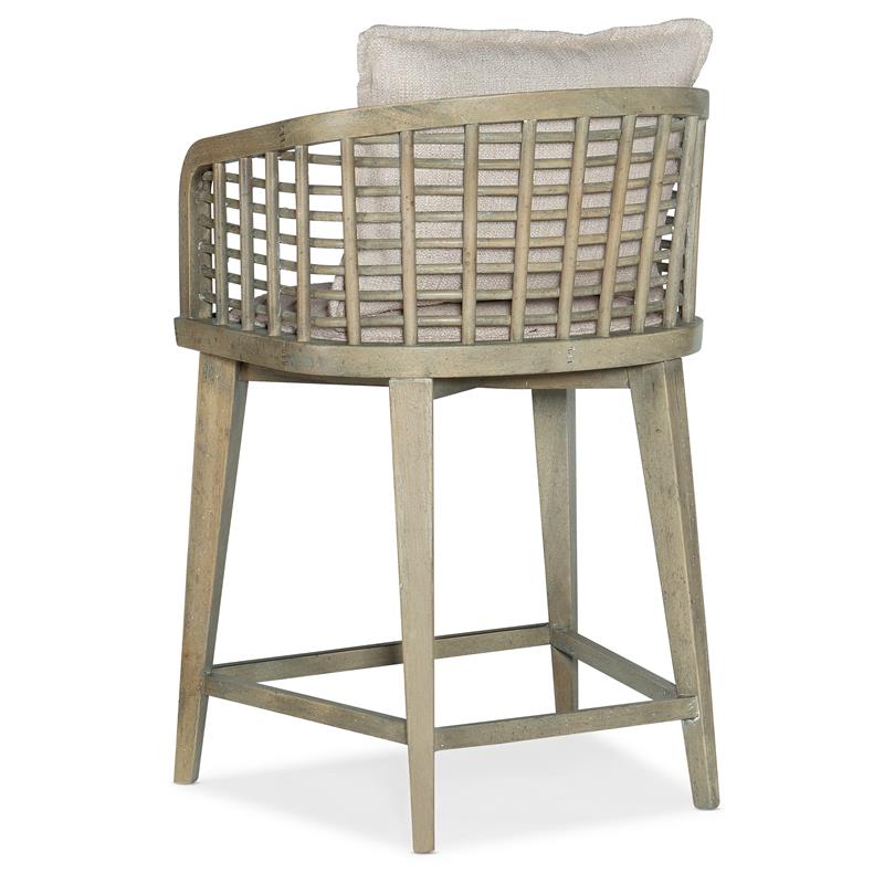 Hooker Furniture Dining Room Surfrider Barrel Back Counter Stool