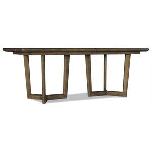 hooker furniture dining room sundance rectangle dining table w/2-18in leaves
