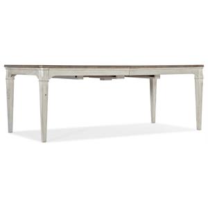 hooker furniture dining montebello 82in rectangle dining table w/ 1-20in leaf