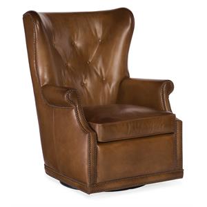 hooker furniture living room maya wing swivel club chair