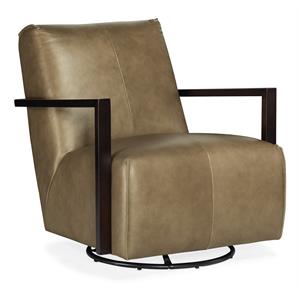 modestus exposed living room arm swivel glide club chair