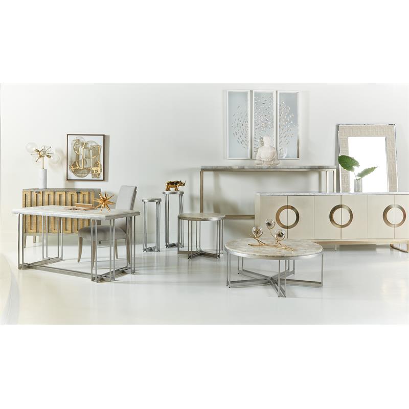 Hooker Furniture Living Room Melange Marin 32in Accent End Table