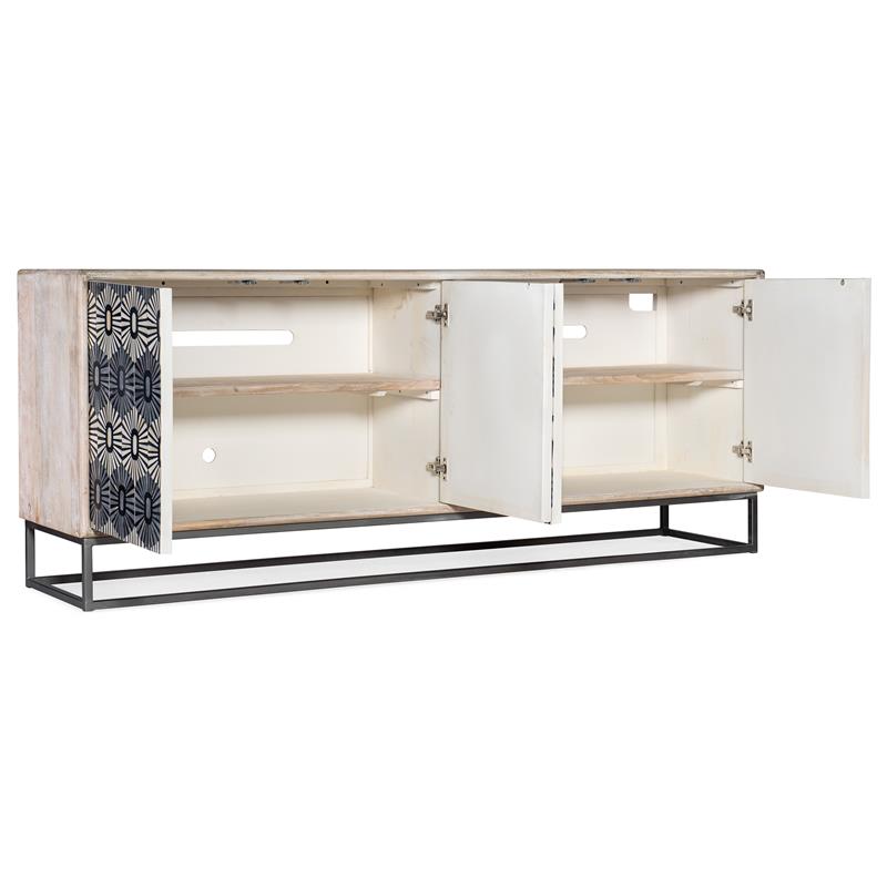 Hooker Furniture Living Room Melange Whitmore Four Door Credenza