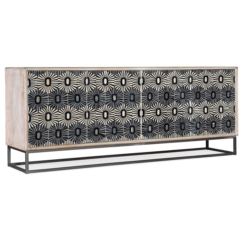 Hooker Furniture Living Room Melange Whitmore Four Door Credenza