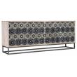 Hooker Furniture Living Room Melange Whitmore Four Door Credenza