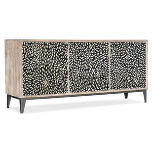 hooker furniture living room melange petrina three door credenza