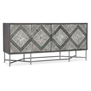 hooker furniture living room melange hawthorne four door credenza